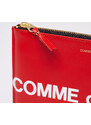 Comme des Garçons Wallets Pánská peněženka Comme des Garçons Huge Logo Wallet Red