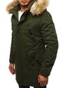 Stock Atraktivní khaki pánská zimní parka vtx2893