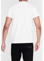 pánské tričko PIERRE CARDIN y neck - WHITE - XL