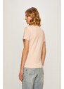 Tričko Lacoste dámské, růžová barva, s límečkem, PF5462-001