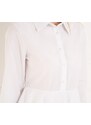 Glamorous by Glam Dámské košilové šaty s volány - bílá