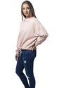 UC Ladies Ladies Oversized Crew světle růže