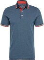 JACK & JONES Tričko 'JJEPaulos' noční modrá / modrý melír / jasně červená / bílá