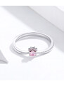 Royal Fashion prsten Milovaná růžová packa tlapka SCR628