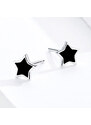 Royal Fashion peckové náušnice Minimalistické glazurované hvězdičky BSE275