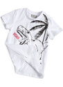 Chlapecké tričko GLO-STORY TYRANOSAURUS bílé