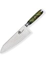 Kiritsuke / Chef 8" (200mm) Dellinger LADDER-Green Professional Damascus