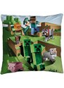 Halantex Oboustranný polštář Minecraft - motiv Farma - 40 x 40 cm