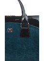 PUNCE LC-01 kabelka pro notebook do 15,6" modrá petrolejová