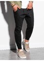 Ombre Clothing Pánské plátěné jogger kalhoty Jordie černé P885