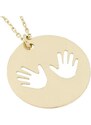 Zlatnictví U Kostela Zlatý náhrdelník otisk rukou