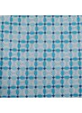 Šlajfka Světle modrá (tyrkysová) mikrovláknová kravata s atypickým vzorem