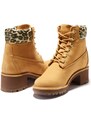Timberland dámské kožené šněrovací boty s leopardím vzorem