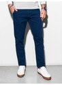Ombre Clothing Pánské chino kalhoty - námořnická modrá P156