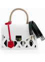 Luxusní kabelka JADISE Kate bílá/modrá/červená