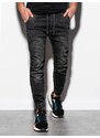 Ombre Clothing Pánské džínové jogger kalhoty Reynard černé P907 (OM-PADJ-0106)