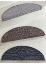 Vopi koberce Nášlapy na schody Porto hnědý půlkruh, samolepící - 24x65 půlkruh (rozměr včetně ohybu)