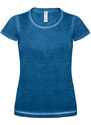 B&C Dámské tričko s krátkým rukávem B&C (TWD71) Modrá XS