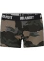 Brandit Boxerky Logo 2er Pack woodland/darkcamo