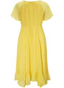 Dámské letní žluté midi šaty Cellbes A1131