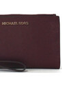 Michael Kors Jet Set Double Zip Phone Wallet Wristlet Merlot