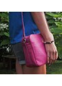 Pavioko Kožená crossbody kabelka Fiorella červená