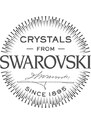 SkloBižuterie-J Ocelové náušnice Kruh s linkou Swarovski Rose Gold Crystal