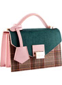 Luxusní kabelka JADISE, Lily Cobalt/check