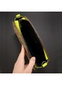 AMADEA Dřevěná kabelka zelená - list 25 cm