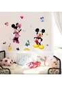Disney Samolepka na zeď Mickey a Minnie Mouse