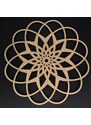 AMADEA Dřevěné prostírání kulaté mandala, masivní dřevo, průměr 33 cm