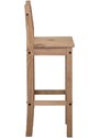 Barová židle MELVIL— masiv borovice