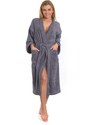 Interkontakt Dámský župan model KIMONO 02 Dark Grey