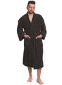 Interkontakt Pánský župan model KIMONO 05 Black Chocolate