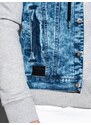 Ombre Clothing Pánská riflová bunda - džínová/šedá OM-JADJ-0124