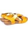Dámské kožené sandále Yokono BEACH-141 žlutá