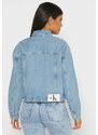 Calvin Klein dámská džínová bunda CROPPED OVERSIZED