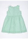 Villalobos Dívčí letní šaty s puntíky zelené Lady