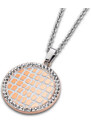 Lotus Style Ocelový náhrdelník s krystaly LS1778-1/2