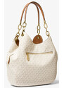 Michael Kors Kabelka Lillie Signature Chain Shoulder Tote Vanilla Acorn Gold