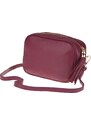 NovaKabelka.cz Kožená kabelka crossbody Bala Bordo Scura