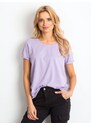 Fashionhunters Světle fialové tričko Transformative