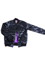 Bunda Mitchell & Ness Toronto Raptors Tough Season Satin Jacket Tonal Black