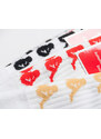 Ponožky Kappa Authentic Amal White/Red