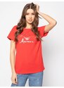 Dámské tričko 164340 0P291 00074 červená - Emporio Armani