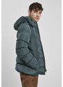 UC Men Bunda s kapucí Puffer Jacket bottlegreen