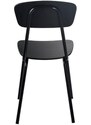 Černá kovová jídelní židle MARA SIMPLE