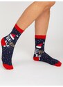 Fashionhunters 3 páry ponožek s vánočním potiskem