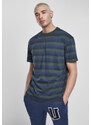 UC Men College Stripe Tee bottlegreen/midnightnavy