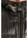 Péřová bunda EA7 Emporio Armani pánská, černá barva, přechodná